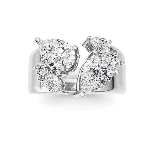 14K White Gold Ring KJ03307R.PS-RD-2.5-21F