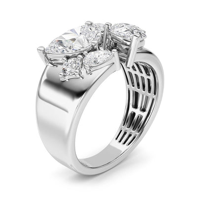 14K White Gold Ring KJ03307R.PS-RD-2.5-21F