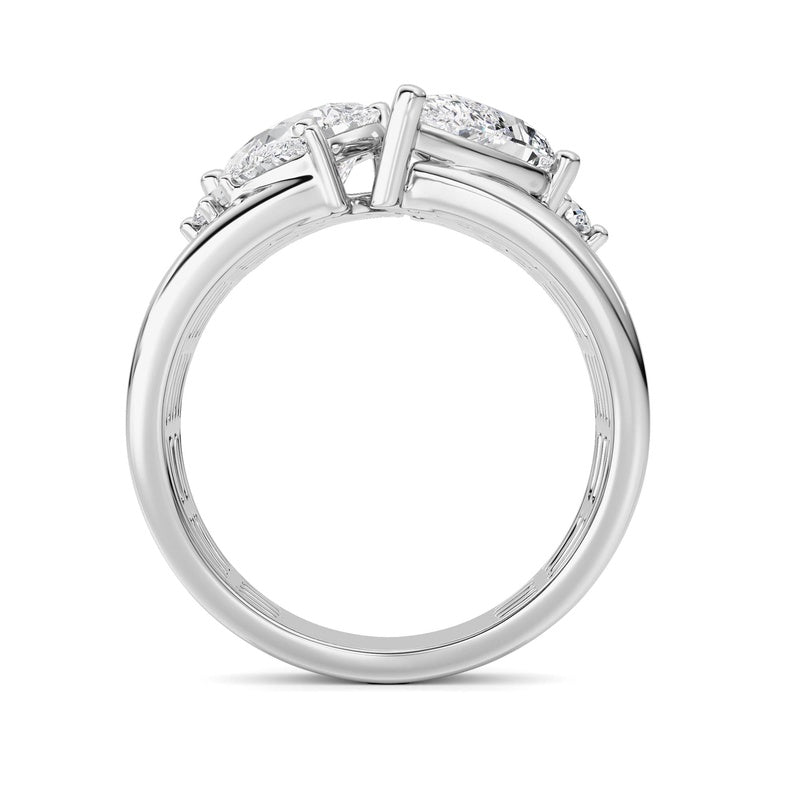 14K White Gold Ring KJ03307R.PS-RD-2.5-21F