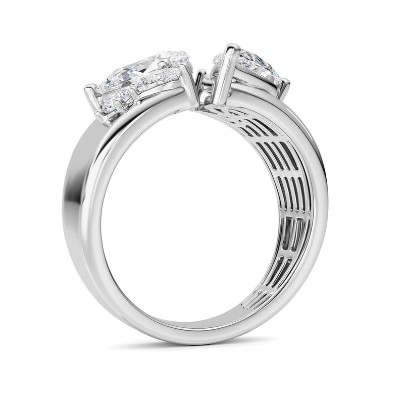14K White Gold Ring KJ03307R.PS-RD-2.5-21F