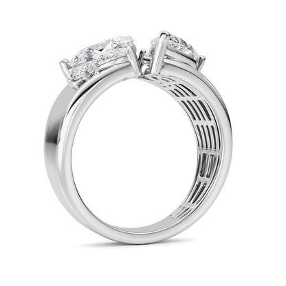 14K White Gold Ring KJ03307R.PS-RD-2.5-21F