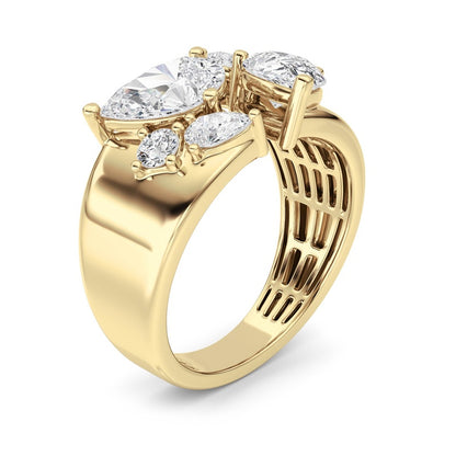 14K White Gold Ring KJ03307R.PS-RD-2.5-21F