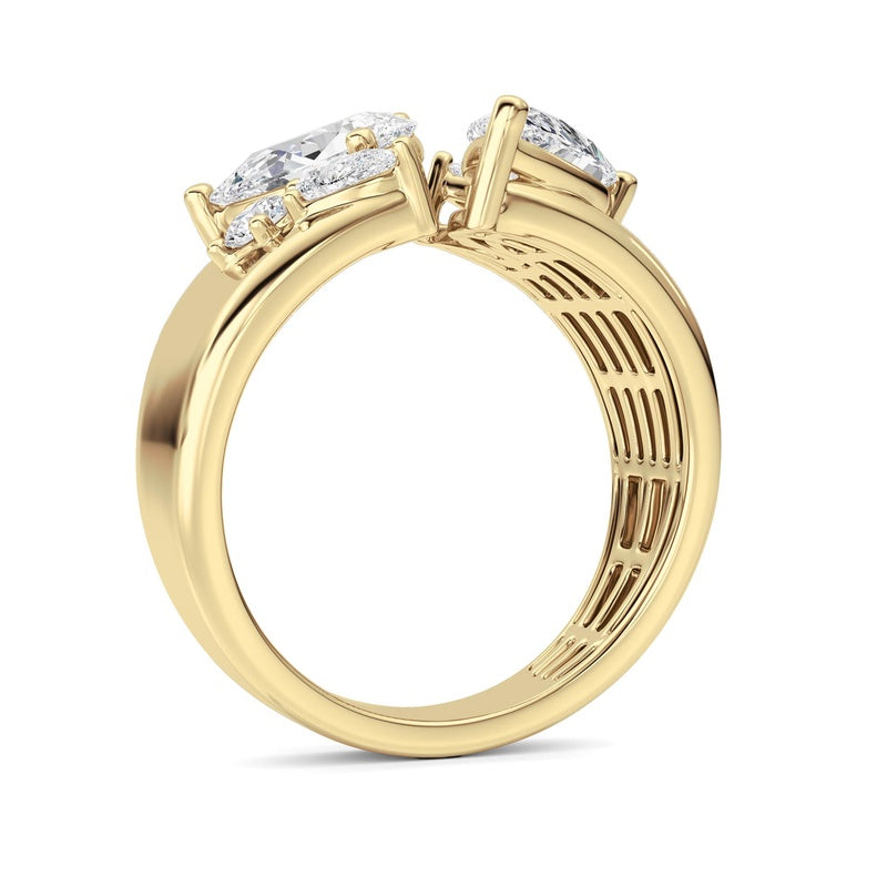 14K White Gold Ring KJ03307R.PS-RD-2.5-21F