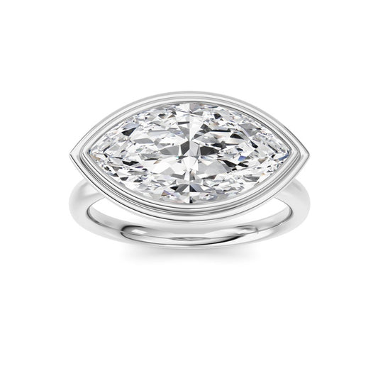 14K White Gold Ring KJ03333R.MQ-3-21F