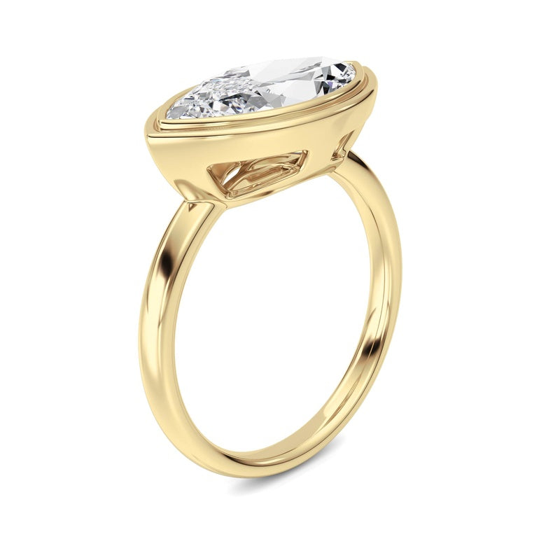 14K White Gold Ring KJ03333R.MQ-3-21F