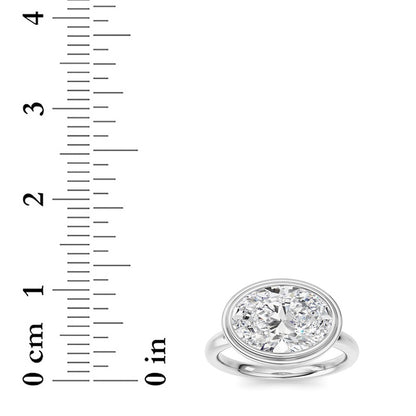 14K White Gold Ring KJ03333R.OV-3-21F