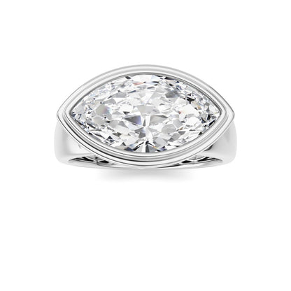14K White Gold Ring KJ03334R.MQ-3-21F