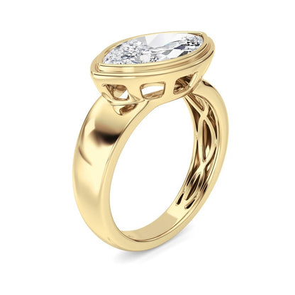 14K White Gold Ring KJ03334R.MQ-3-21F