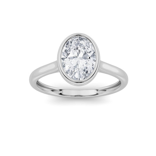 14K White Gold Ring KJ40039R.OV-1-21F