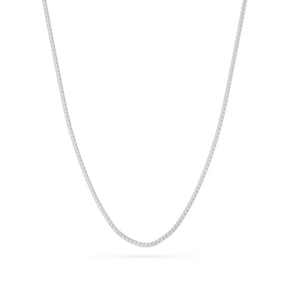 10 Cttw Classic Tennis Necklace in 14K White Gold