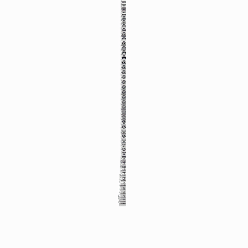 10 Cttw Graduated Tennis Necklace in 14K White Gold