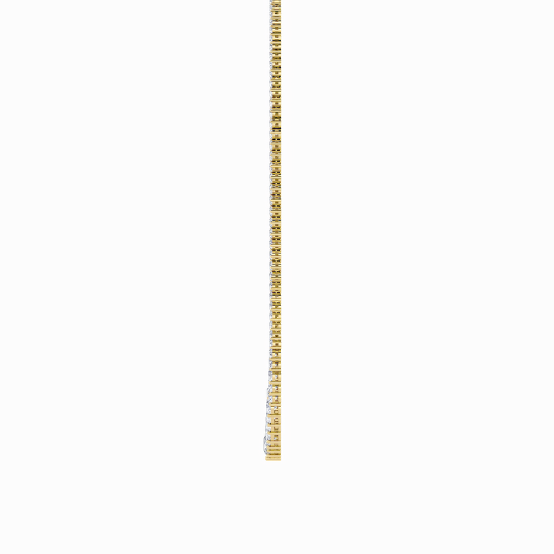 10 Cttw Graduated Tennis Necklace in 14K White Gold