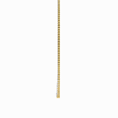 10 Cttw Graduated Tennis Necklace in 14K White Gold