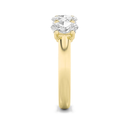 1 Cttw Five Stone Band Ring in 14K White Gold