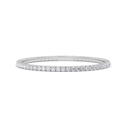 5.5CTW Round Shaped Lab Grown Diamond (GVS)  Bracelet in 14K Gold
