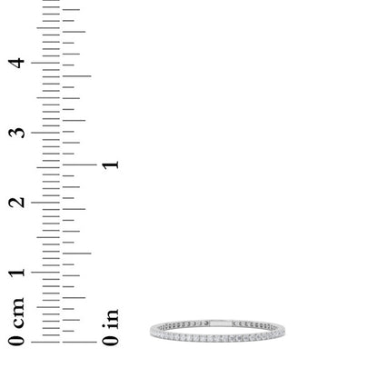 5.5CTW Round Shaped Lab Grown Diamond (GVS)  Bracelet in 14K Gold