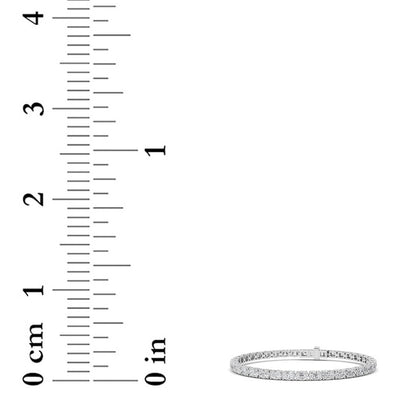 7CTW Oval Shaped Lab Grown Diamond (F/VS) Tennis Bracelet in 14K Gold