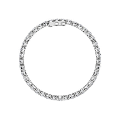 14CTW Round Shaped Lab Grown Diamond (F/VS) Classic Tennis Bracelet in 14K Gold