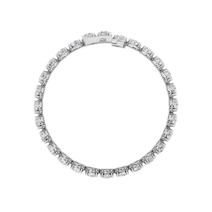 9CTW Round Shaped Lab Grown Diamond (F/VS)  Bracelet in 14K Gold