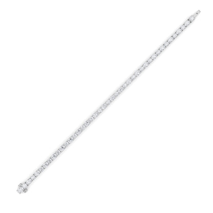 7CTW Oval Shaped Lab Grown Diamond (F/VS) East West Bracelet in 14K Gold