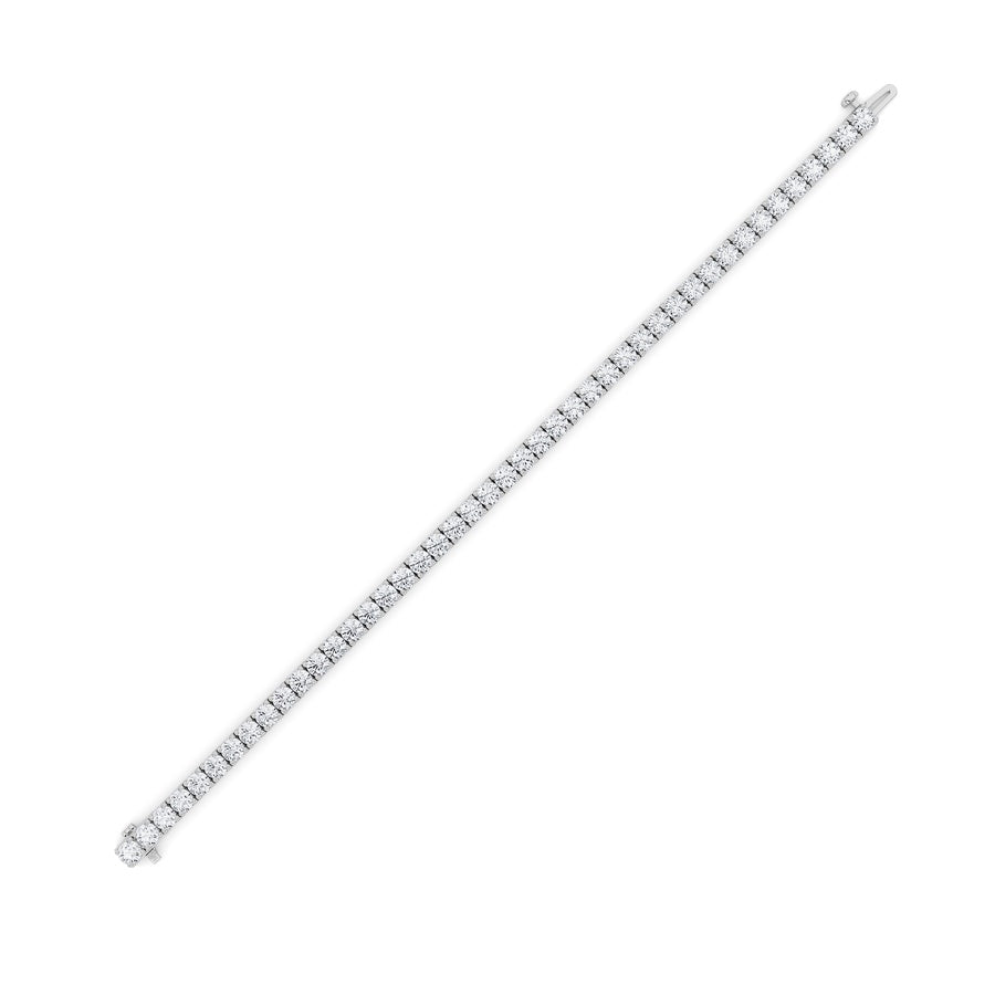 10.25CTW Round Shaped Lab Grown Diamond (F/VS) Bracelet in 14K Gold