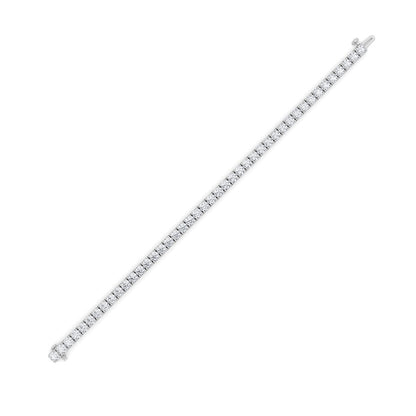 9CTW Round Shaped Lab Grown Diamond (F/VS) Bracelet in 14K Gold