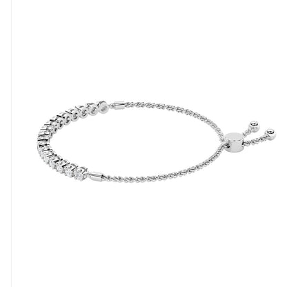 2CTW Round Shaped Lab Grown Diamond (F/VS) Bolo Bracelet in 14K Gold