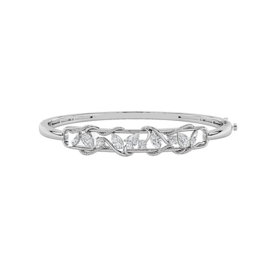 2CTW Pear Shaped Lab Grown Diamond (F/VS) Bracelet in 14K Gold