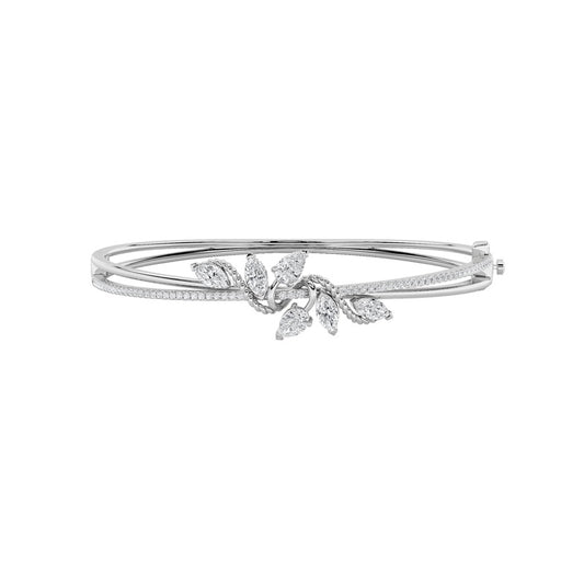 2CTW Marquise Shaped Lab Grown Diamond (F/VS) Bracelet in 14K Gold