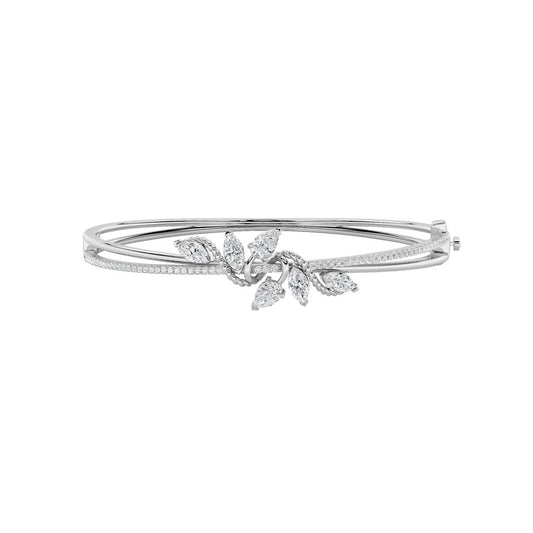 2CTW Marquise Shaped Lab Grown Diamond (F/VS) Bracelet in 14K Gold