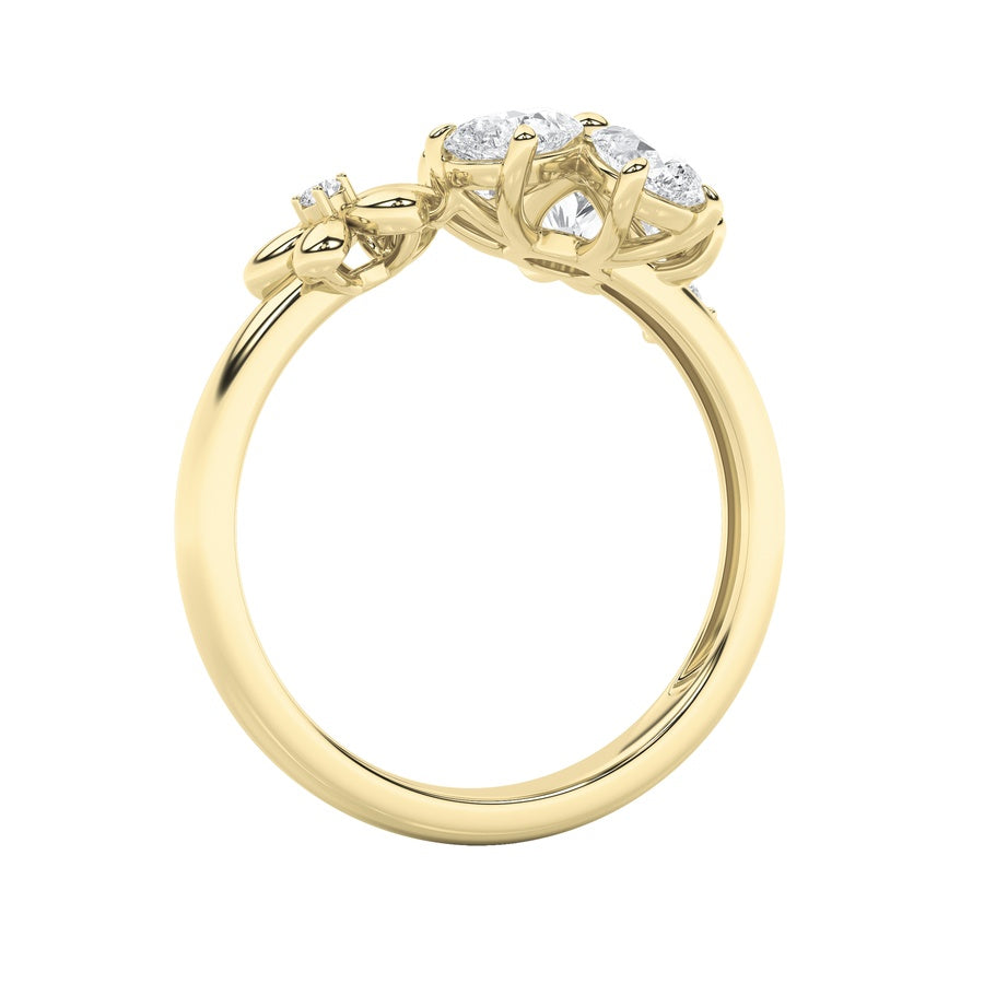 5.4CTW Mix Shaped Lab Grown Diamond (F/VS) Bracelet in 14K Gold