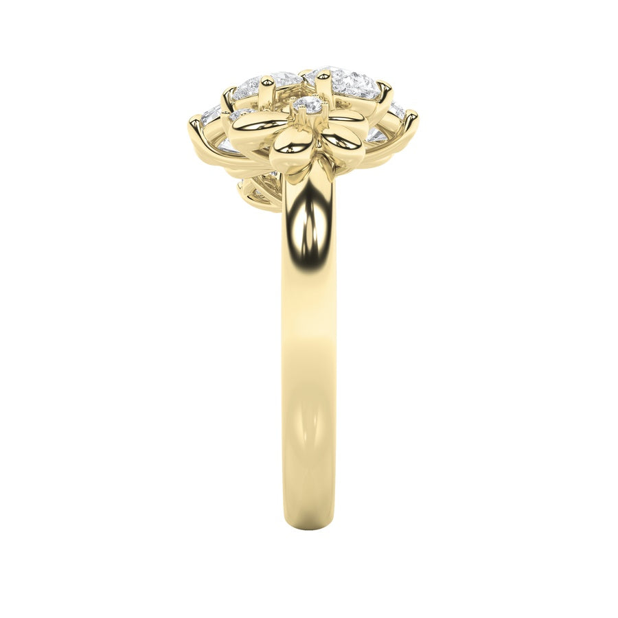 5.4CTW Mix Shaped Lab Grown Diamond (F/VS) Bracelet in 14K Gold
