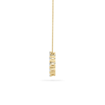 2CTW Round Shaped Lab Grown Diamond (F/VS) Circle Pendant in 14K Gold