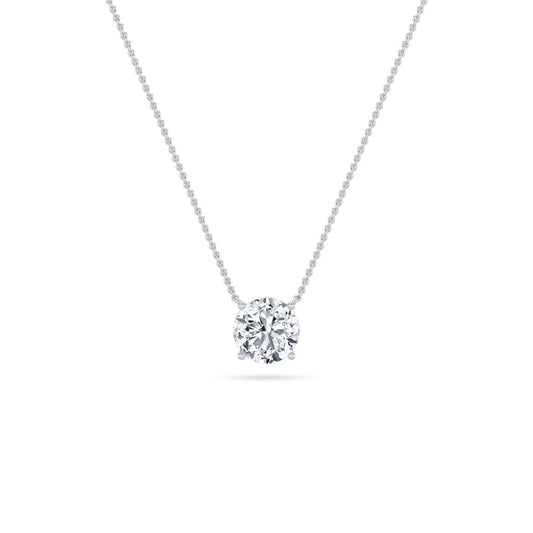 0.5CTW Round Shaped Lab Grown Diamond (F/VS) Necklace in 14K Gold