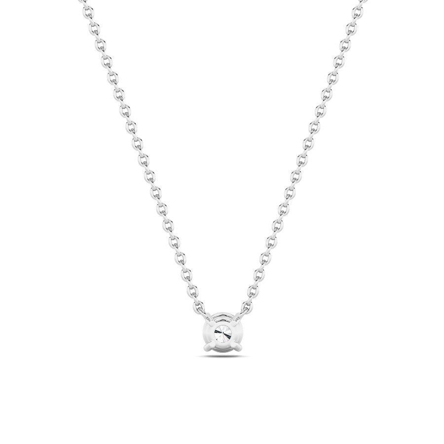 0.5CTW Round Shaped Lab Grown Diamond (F/VS) Necklace in 14K Gold