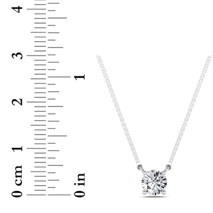 0.5CTW Round Shaped Lab Grown Diamond (F/VS) Necklace in 14K Gold