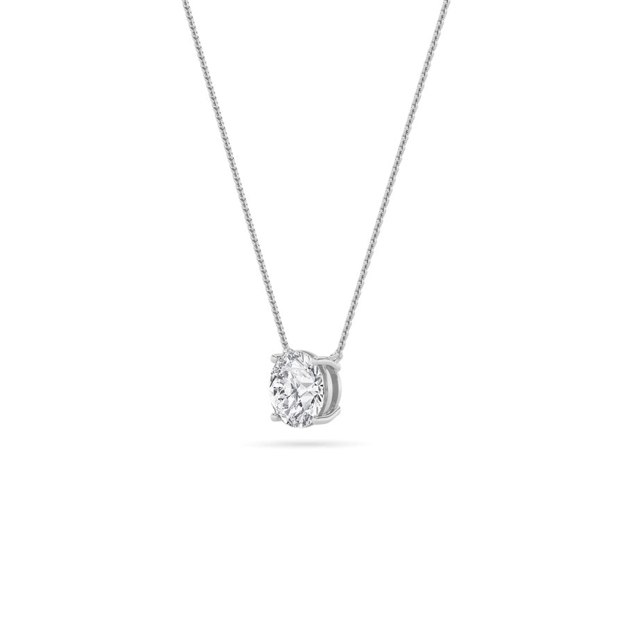 0.5CTW Round Shaped Lab Grown Diamond (F/VS) Necklace in 14K Gold