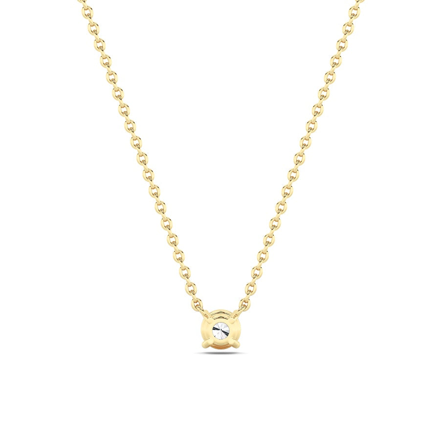0.5CTW Round Shaped Lab Grown Diamond (F/VS) Necklace in 14K Gold