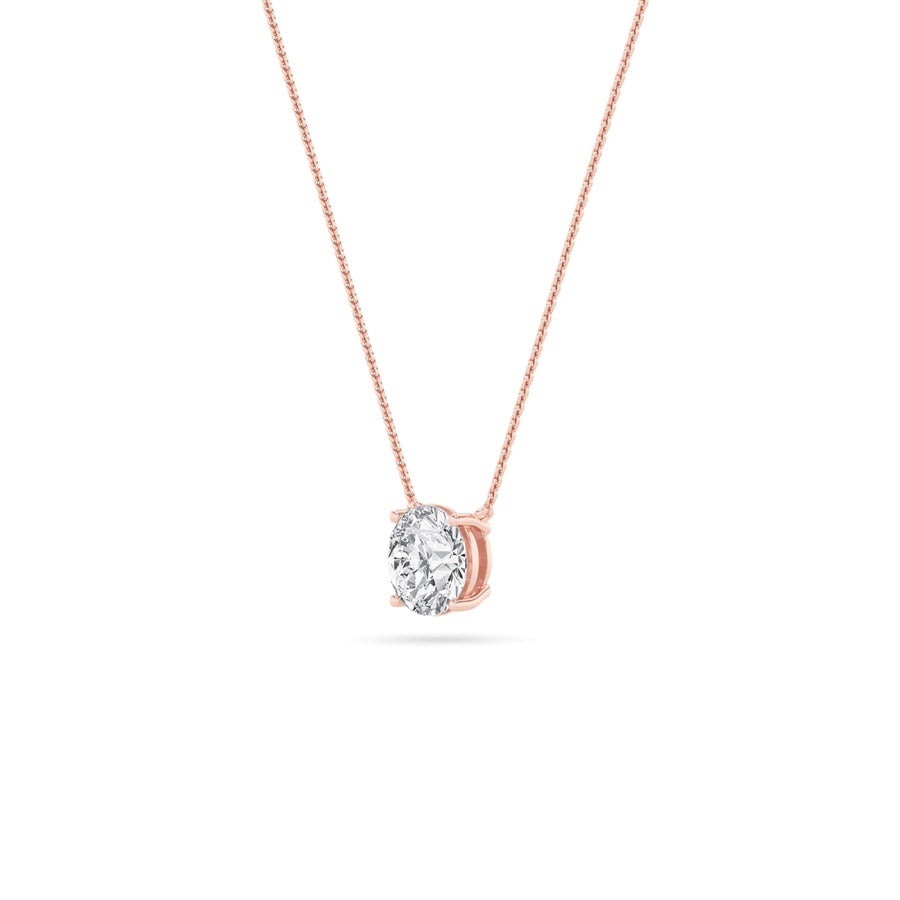 0.5CTW Round Shaped Lab Grown Diamond (F/VS) Necklace in 14K Gold