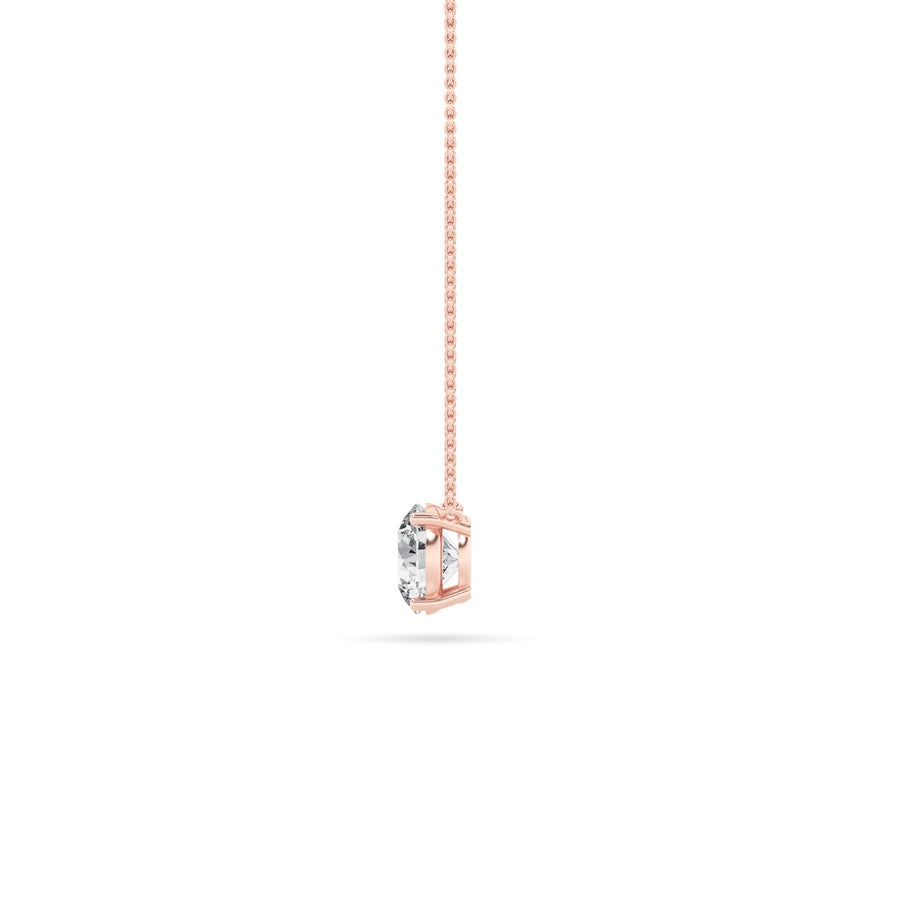 0.5CTW Round Shaped Lab Grown Diamond (F/VS) Necklace in 14K Gold