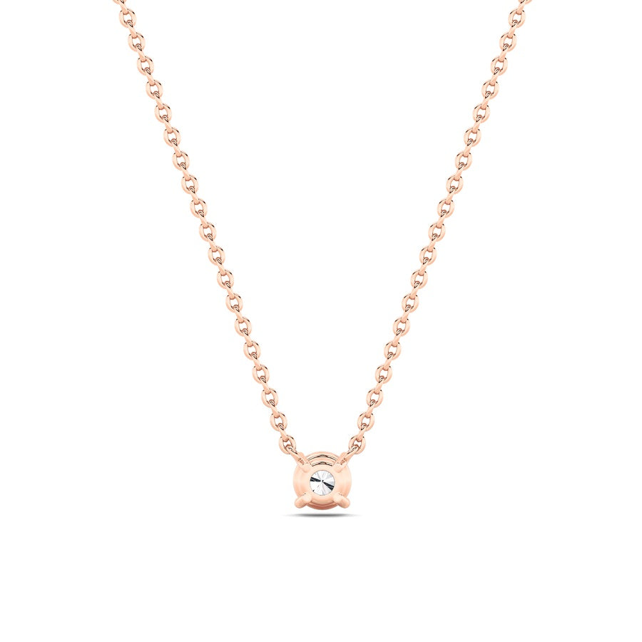 0.5CTW Round Shaped Lab Grown Diamond (F/VS) Necklace in 14K Gold