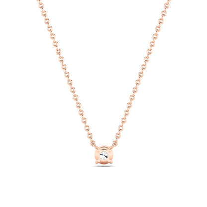 0.5CTW Round Shaped Lab Grown Diamond (F/VS) Necklace in 14K Gold