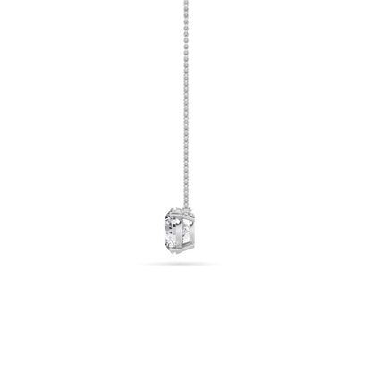 0.75CTW Round Shaped Lab Grown Diamond (F/VS) Solitaire Necklace in 14K Gold