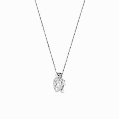 1CTW Oval Shaped Lab Grown Diamond (F/VS)  Pendant in 14K Gold
