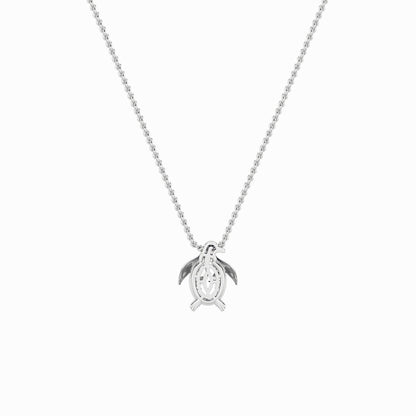 1CTW Oval Shaped Lab Grown Diamond (F/VS)  Pendant in 14K Gold