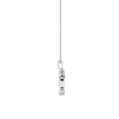 2CTW Marquise Shaped Lab Grown Diamond (F/VS) Dolphin Pendant in 14K Gold