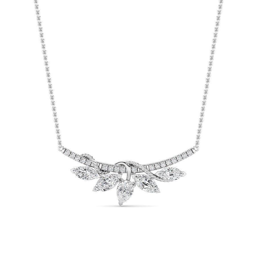 1.5CTW Pear Shaped Lab Grown Diamond (F/VS) Necklace in 14K Gold