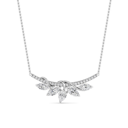 1.5CTW Pear Shaped Lab Grown Diamond (F/VS) Necklace in 14K Gold