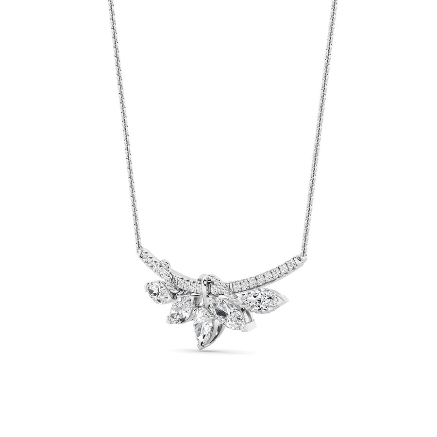 1.5CTW Pear Shaped Lab Grown Diamond (F/VS) Necklace in 14K Gold