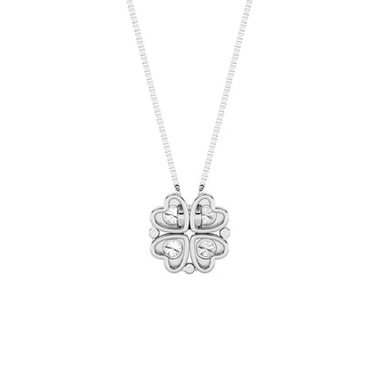 1CTW Round Shaped Lab Grown Diamond (F/VS) Heart Shaped Necklace in 14K Gold
